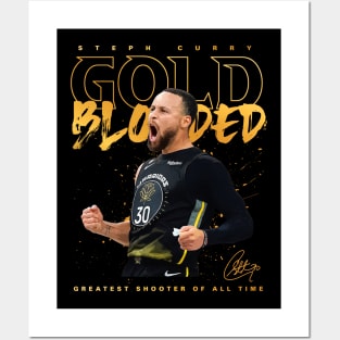 Steph Curry Gold Blooded Posters and Art